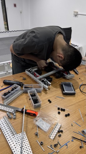 Student robotics testing session